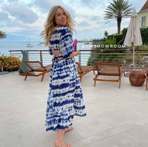 🔥Last 1🔥 MANGO Cotton Tie-dye print dress - Picture 10 of 10